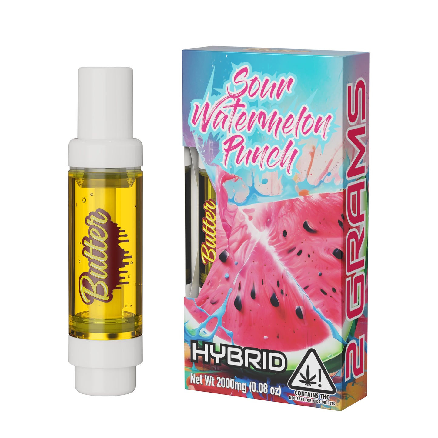 2mL Cartridge - Sour Watermelon Punch (2-gram)