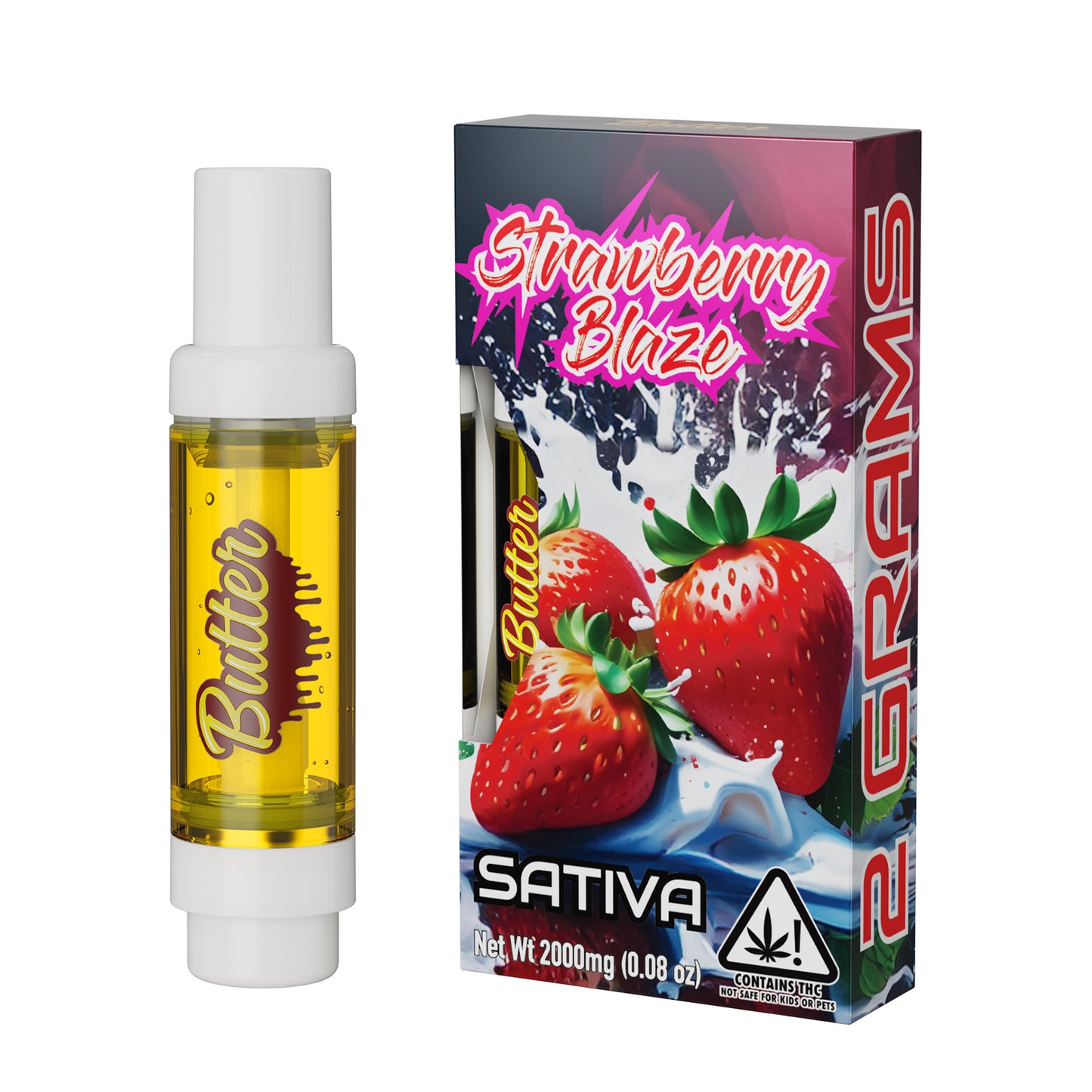 2mL Cartridge - Strawberry Blaze (2-gram)